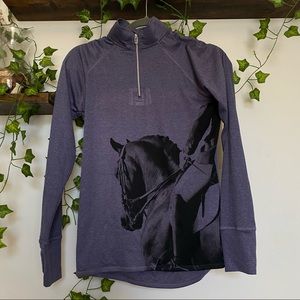 Purple Equestrian Riding Shirt